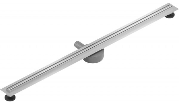 MEXEN Flat nerezový sprchový žľab s rotačným 360° sifónom 180 cm, vzor SLIM, nerezová, 1041180