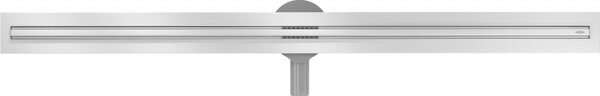 MEXEN Flat nerezový sprchový žľab s rotačným 360° sifónom 180 cm, vzor SLIM, nerezová, 1041180