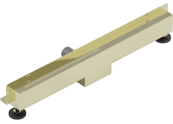 Mexen Flat nerezový sprchový žľab na stenu 70 cm vzor 2v1, zlatá, 1530070