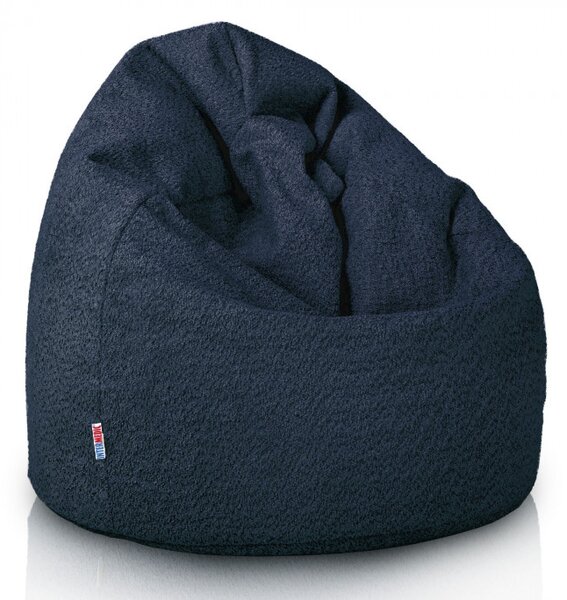 Sedací vak Bag Sako L Boucle Farba: Tm. modrý