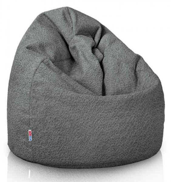 Sedací vak Bag Sako L Boucle Farba: Sivý