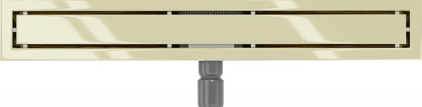 Mexen Flat nerezový sprchový žľab 50 cm (2v1) - vzor M13 , zlatá, 1510050-15