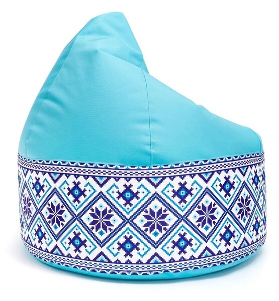 Sedací vak Viper Outdoor Folk – pohodlie s ľudovým štýlom do interiéru aj exteriéru Farba: Folk 5 - M3 oranžový
