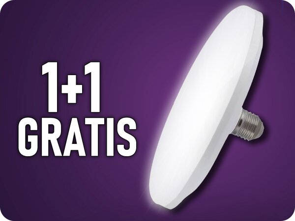 V-TAC E27 LED žiarovka UFO 16W, 1350lm, 3000K, 1+1 zadarmo! Farba svetla: Teplá biela