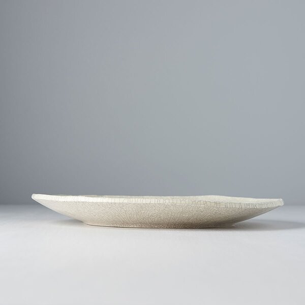 MADE IN JAPAN Plytký tanier s nepravideľným okrajom Grey Crazed 27 cm 27 cm