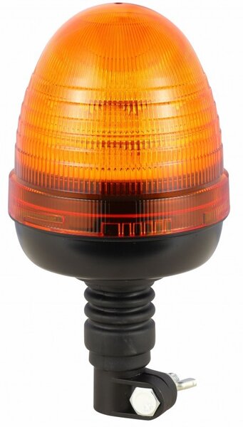 KAMAR LED výstražný maják 20W, 24xLED, R65, R10, flex napojenie cez úchyt, 12/24V, 4módy, oranžové, IP67 [ALR0020-4]
