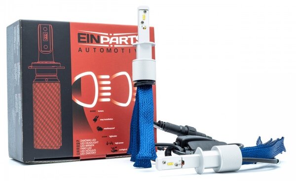 Einparts LED auto žiarovka PREMIUM OCTOPUS, H1, 4000lm, CANBUS, 12/24V, 4300K, balenie 2ks [EPLH72]