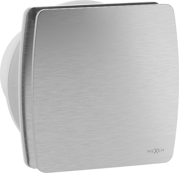 Mexen AXS, kúpeľňový ventilátor so spätnou klapkou, priemer 100 mm, strieborná, W9601-100-11