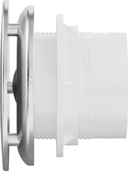 Mexen AXR, kúpeľňový ventilátor so spätnou klapkou, priemer 100mm, strieborná, W9602-100-11