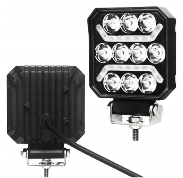KAMAR LED pracovné svetlo 15W, 1500lm + LED pás, 12/24V, IP67 [L0184]