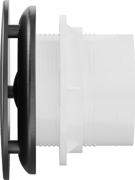 Mexen AXR, kúpeľňový ventilátor so spätnou klapkou, priemer 100mm, čierna matná, W9602-100-70