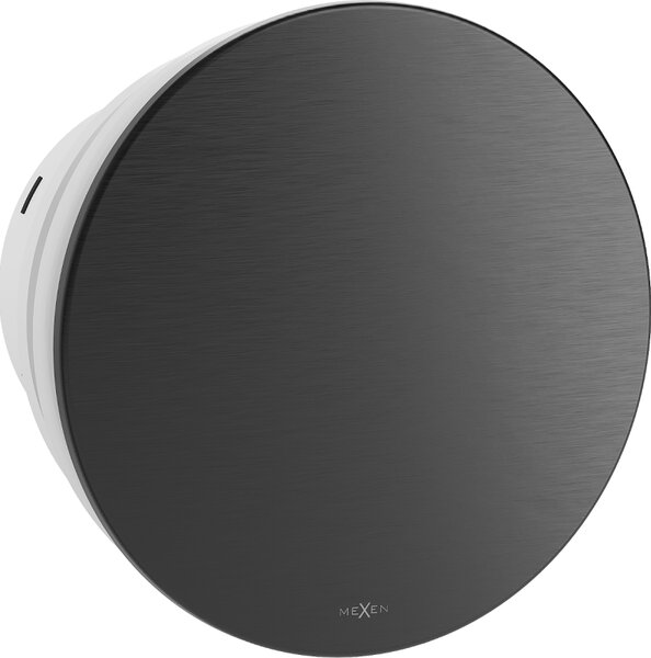 Mexen AXR, kúpeľňový ventilátor so spätnou klapkou, priemer 100mm, čierna matná, W9602-100-70