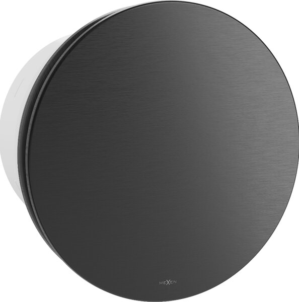 Mexen AXR, kúpeľňový ventilátor so spätnou klapkou, priemer 150mm, čierna matná, W9602-150-70