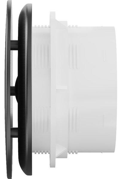 Mexen AXR, kúpeľňový ventilátor so spätnou klapkou, priemer 150mm, čierna matná, W9602-150-70