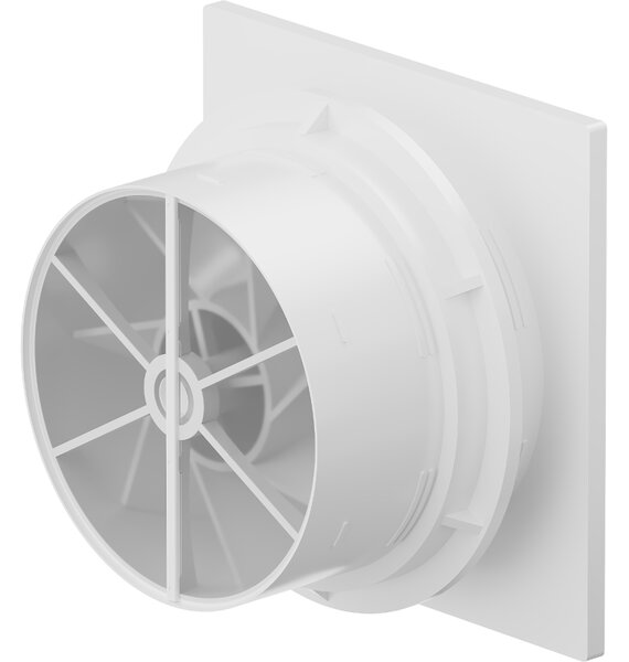 Mexen WXS, kúpeľňový ventilátor so senzorom vlhkosti a časovačom, priemer 150mm, biela, W9606-150-00