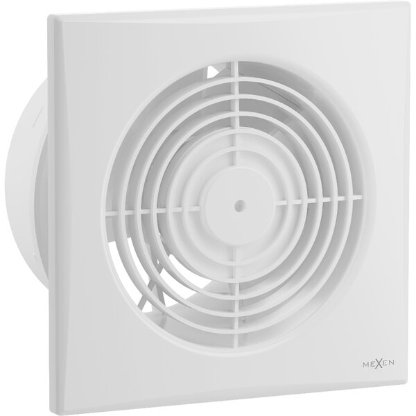 Mexen WXS, kúpeľňový ventilátor so senzorom vlhkosti a časovačom, priemer 150mm, biela, W9606-150-00