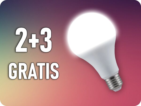V-TAC E27 LED žiarovka 20W, 2452lm, A80, 2+3 gratis! Farba svetla: Teplá biela