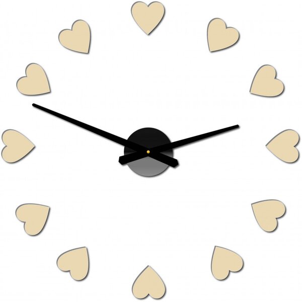 Veľké nástenné hodiny s motívom srdca I SENTOP 12S051 Wall clock HEU-
