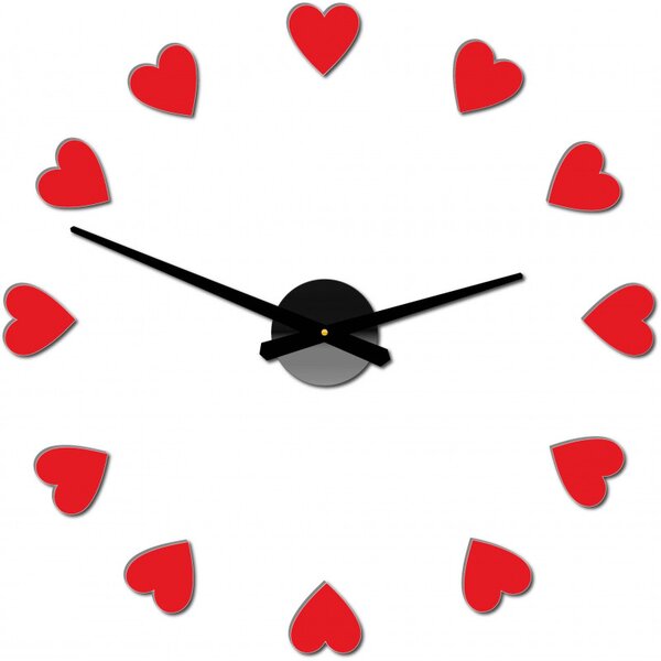 Veľké nástenné hodiny s motívom srdca I SENTOP 12S051 Wall clock HEU-