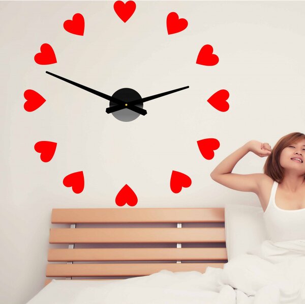 Veľké nástenné hodiny s motívom srdca I SENTOP 12S051 Wall clock HEU-