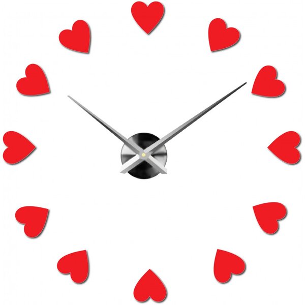 Veľké nástenné hodiny s motívom srdca I SENTOP 12S051 Wall clock HEU-
