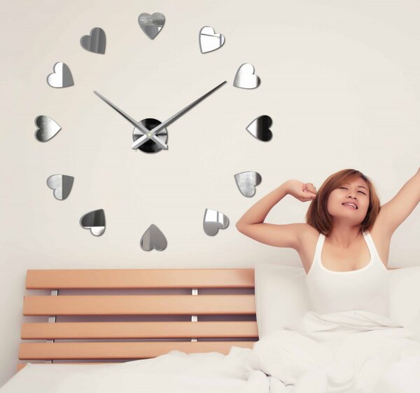 Veľké nástenné hodiny s motívom srdca I SENTOP 12S051 Wall clock HEU-