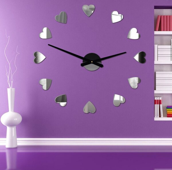 Veľké nástenné hodiny s motívom srdca I SENTOP 12S051 Wall clock HEU-