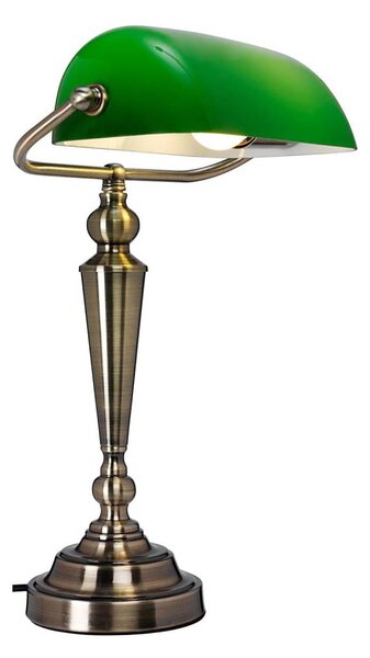Cottex B1019AGR - Stolová lampa THE BANKER 1xE27/60W/230V