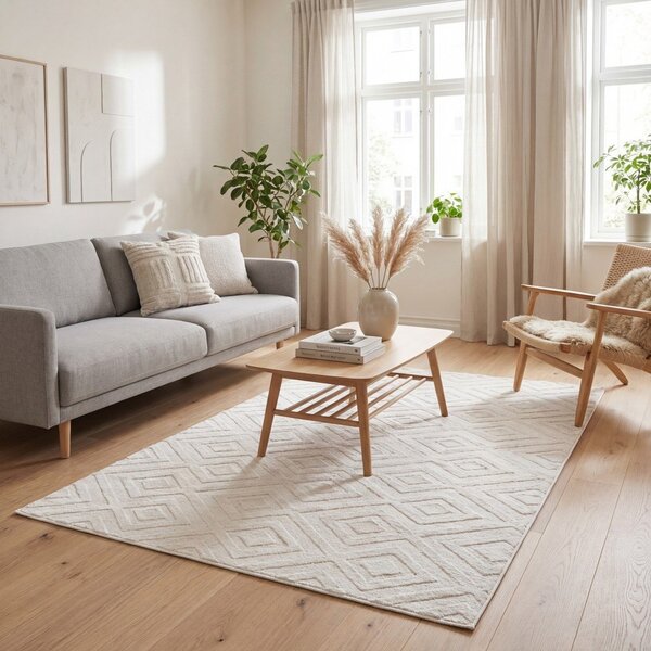 Krémovobiely koberec 120x170 cm Estilo – Universal