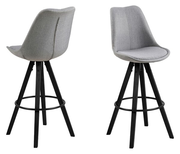 Šedá Barová stolička Dima 111.5 × 48.5 × 55 cm ACTONA