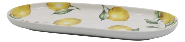 Porcelánová tácka s citrónmi Maison Limone Blossom - 25*11*2 cm - Chic Antique