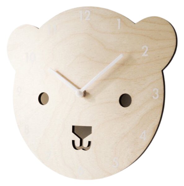 Detské nástenné hodiny medveď