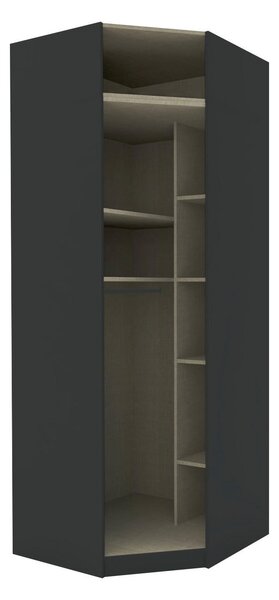 KORPUS ROHOVEJ SKRINE, antracitová, 91,1/242,2/91,1 cm Hom`in - Skrine