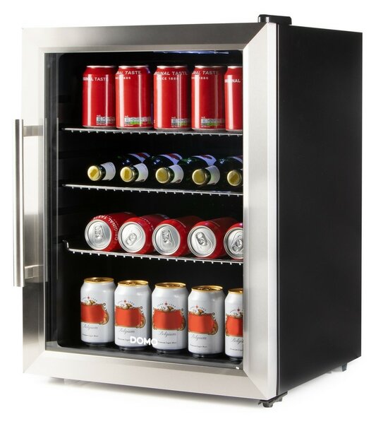 DOMO DO91609BK barová chladnička so sklenenými dverami, 60 l