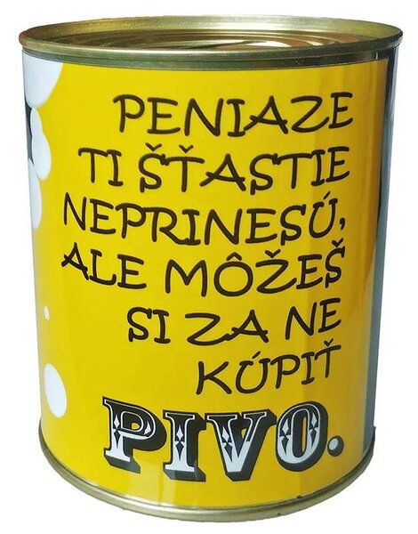 Pokladnička-konzerva Pivo 12cm