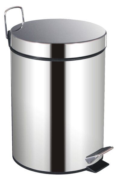 KONDELA Odpadkový kôš, nehrdzavejúca oceľ, 12 L, DUST