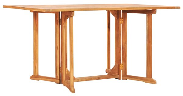 Skladací záhradný stôl Butterfly 150x90x75 cm, tíkový masív
