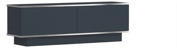 TV stolík ALVIN 135 cm, antracit/strieborná