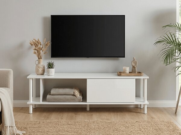 TV stolík PARIS 150 cm, biela