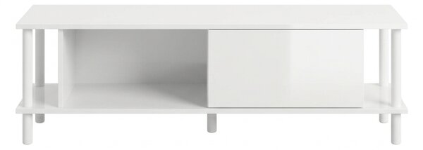 TV stolík PARIS 150 cm, biela