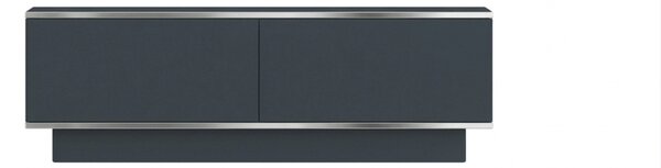 TV stolík ALVIN 135 cm, antracit/strieborná