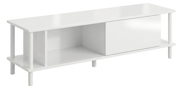 TV stolík PARIS 150 cm, biela