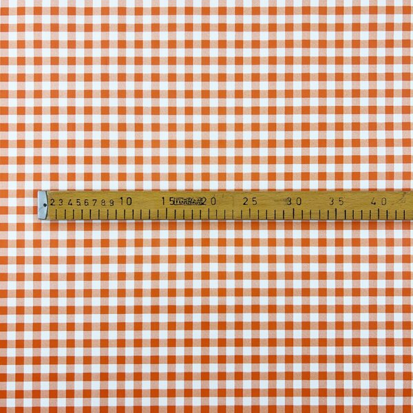 Obrus ​​PVC Mirabella 7400G - Kocky oranžové 140cm x 20m