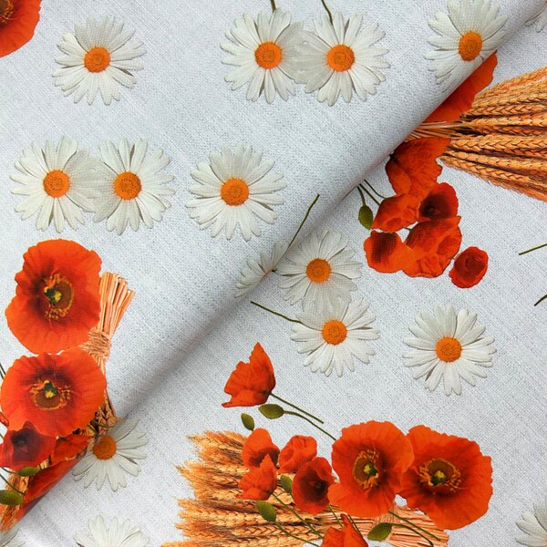 Obrus ​​PVC Mirabella 6845D - Poľné kvety 140cm x 20m