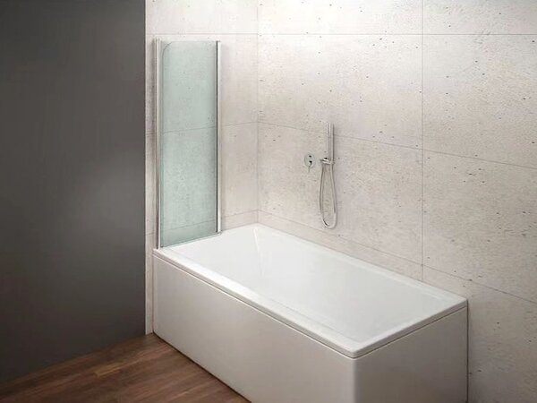 Aqualine Aqualine, WILA vaňová zástena 900x1400 mm, skladacie, chrom, číre sklo, AQ5742