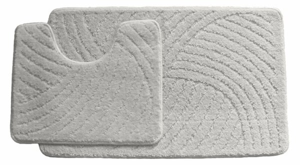 Kúpeľňová predložka CTN svetlá šedá Comfort, 2 set