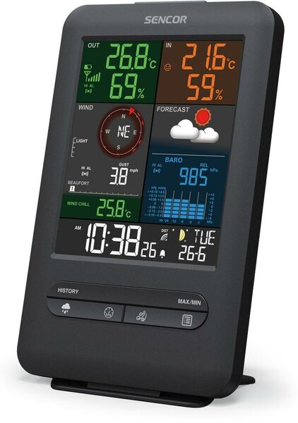 SENCOR SWS 9300 profesionálna meteostanica s bezdrôtovým snímačom 5v1