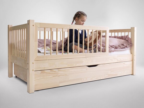 Detská posteľ s prístelkou Elora Alto Plus 90x190 - prírodná