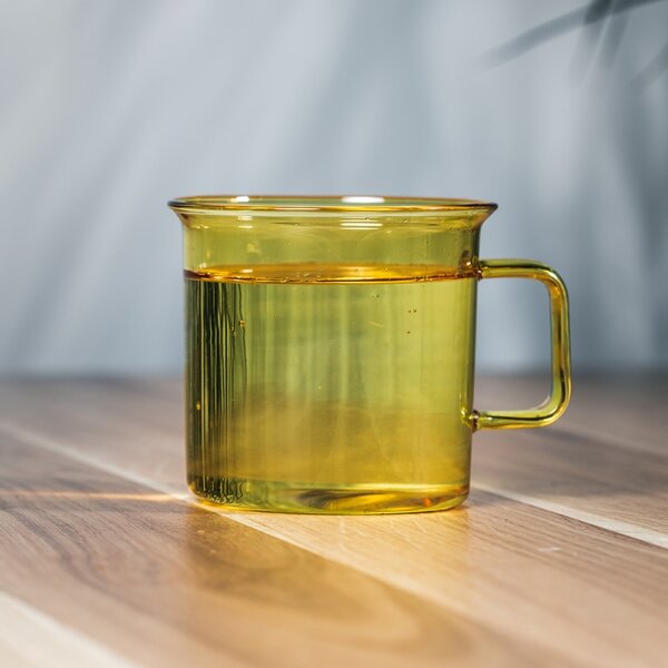 Muurla Hrnček Glass 0,35l, žltý