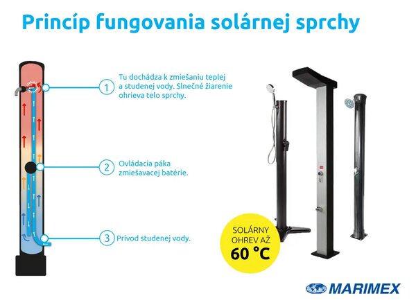 Marimex | Solárna sprcha DUO 40 l, hliníková | 10992150